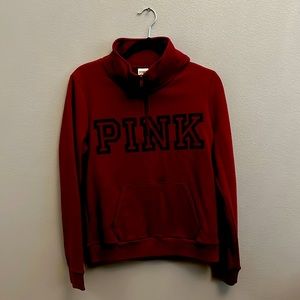 Pink Quarter Zip Sweater